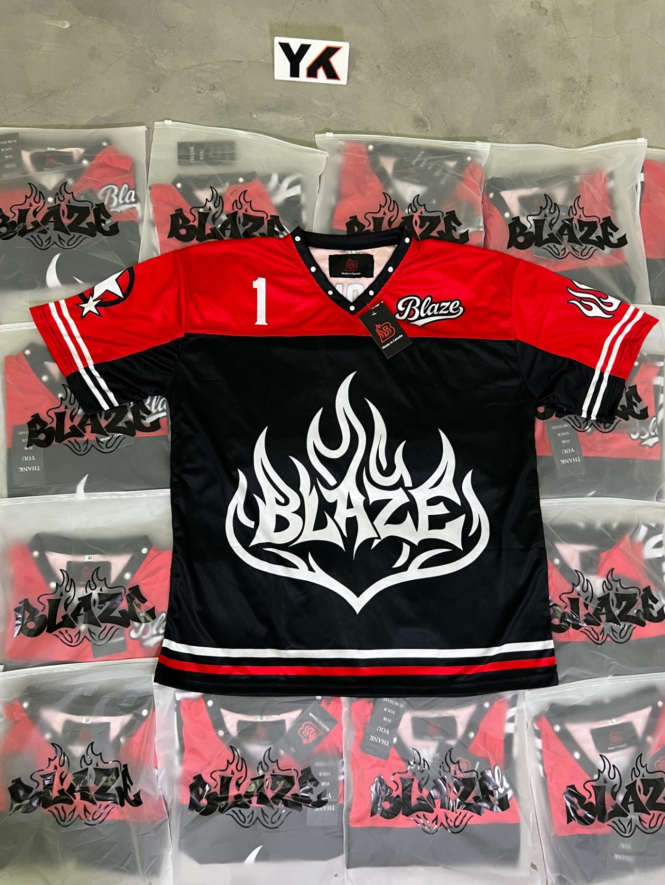 Blaze — Football Jersey — Fateh Wear custom apparel manufacturing