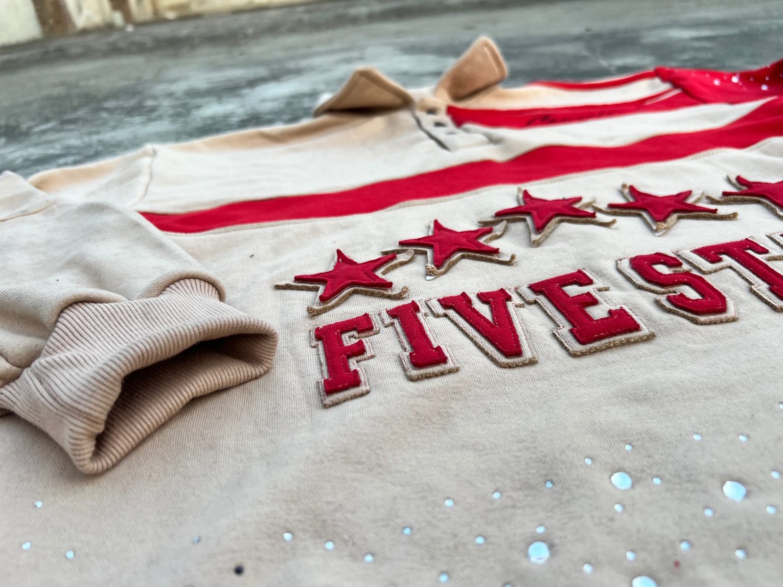 Five Star — Applique Detail — Fateh Wear custom apparel manufacturing