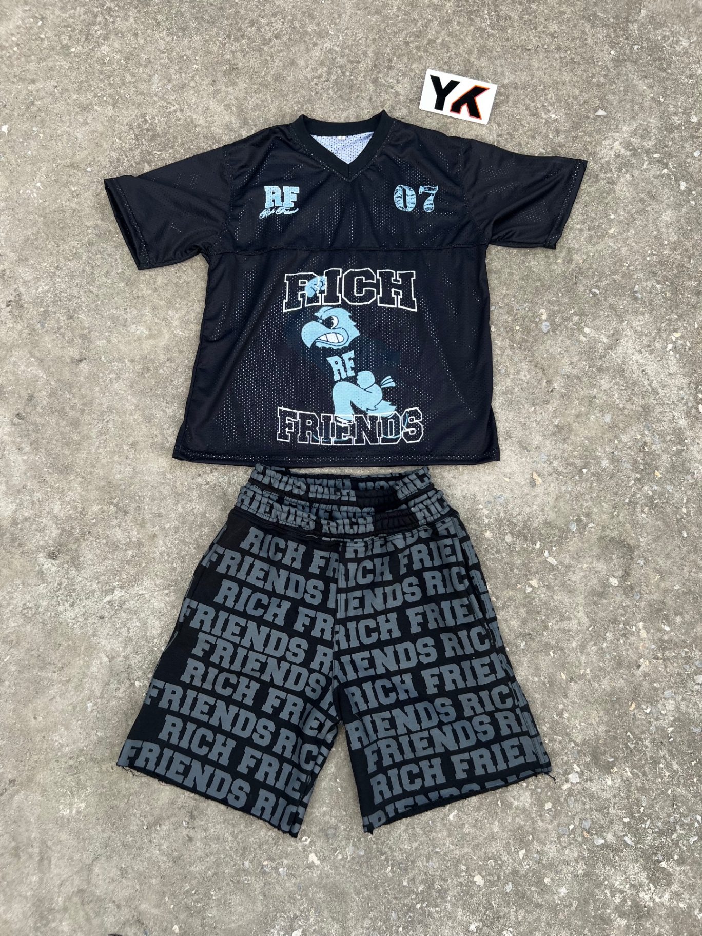 Rich Friends — Mesh Football Set — Fateh Wear custom apparel manufacturing
