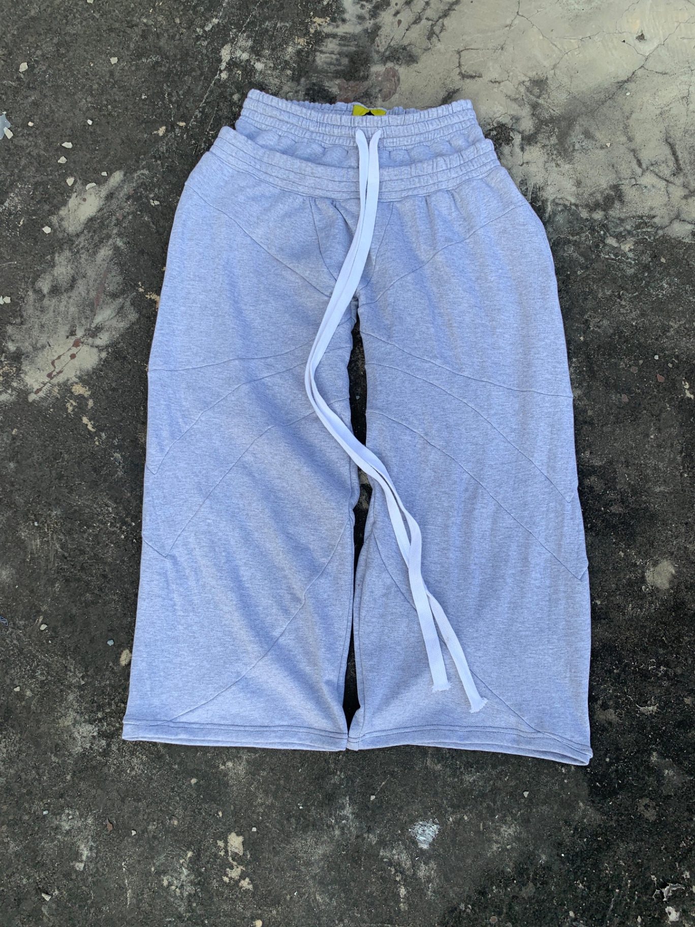 Cut and sew wide-leg fleece bottoms