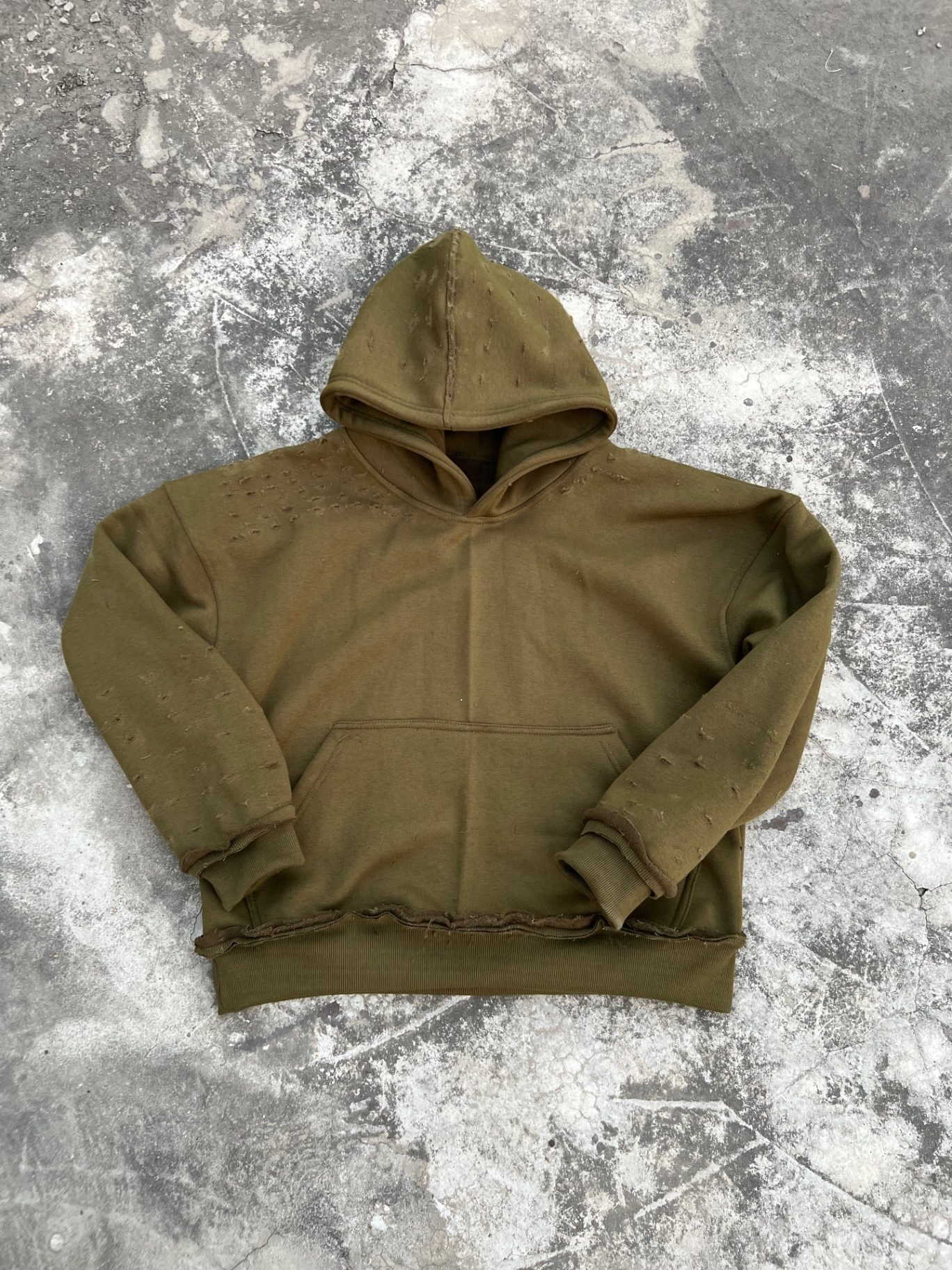 Heavyweight cotton fleece hoodie manufactured by Fateh Wear for a streetwear brand